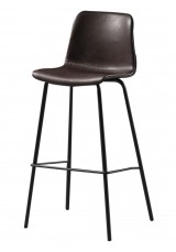 Cleona Bar Stool SH65cm - PU Leather Brown Cleona Bar Stool SH65cm - PU Leather Brown